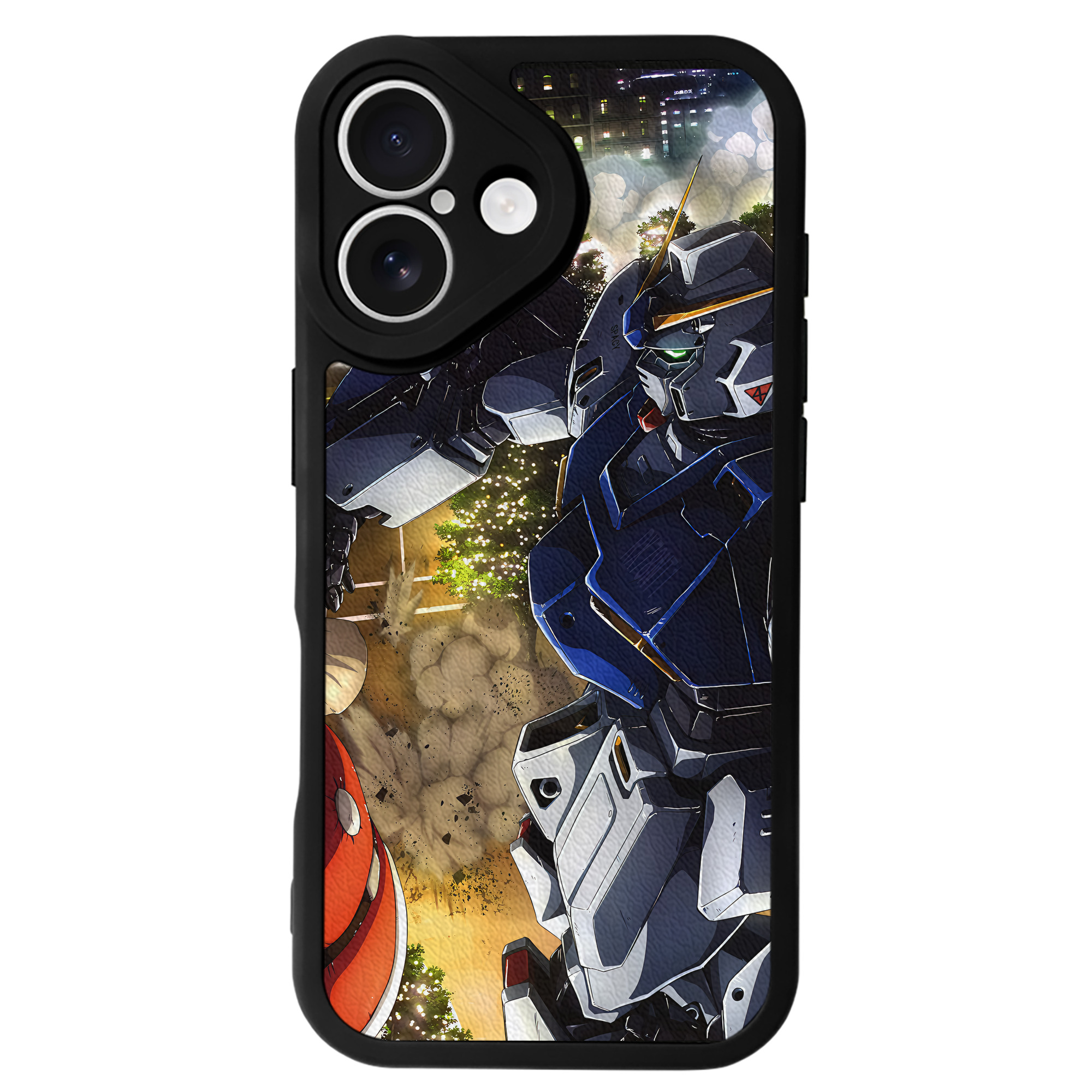 （画像用） 機動戦士ガンダム Mobile Suit Gundam 【iPhone 16シリーズ対応】シリコンスマホケース（レザー調） 材質：シリコン